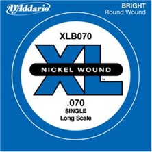 Die Grup D'addario XLB070 Bas Gitar Tek Tel, (La), Xl Nıckel Wound, 0.070 Ga