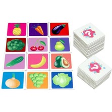 Hakay Laço Kids Puzzle Hafıza Oyunu Meyve Sebze 48 Parça Çocuklar Için Eğitici Oyun Seti