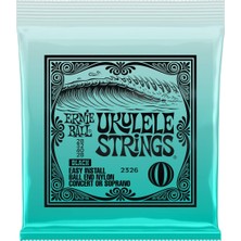 Hakay Ernie Ball Konseri/soprano Ball End Naylon Ukulele Telleri - Siyah