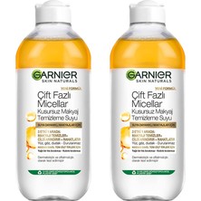 Hakay Garnier Çift Fazlı Micellar Kusursuz Makyaj Temizleme Suyu 400 ml x 2 Adet