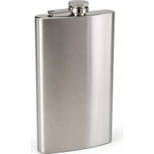 Hakay Busstier 12 Oz (355 Ml) Paslanmaz Çelik Cep Matarası, Su ve Cold Brew Için Metal Matara, Kamp Seyahat Piknik ve Günlük Kullanım Için Vidalı Kapaklı Taşınabilir Şişe, Gümüş