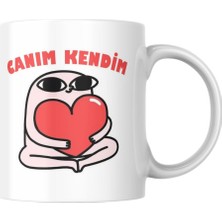 Hakay Canım Kendim Kupa Bardak Komik Yazılı Hediyelik Çay Kahve Kupası Coffee Mug