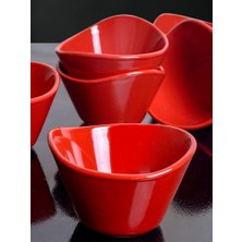 Hakay Keramika Kırmızı Bayrak Tigela Çerezlik/sosluk 11 cm 6 Adet