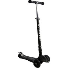 Hakay Xslide Işıklı Tekerlekli Scooter, Siyah