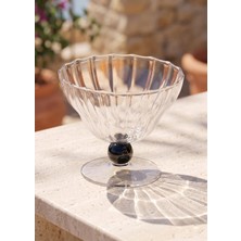 Hakay [marka] Cam Dondurmalık ve Tatlı Sunum Kasesi Black 240 ml