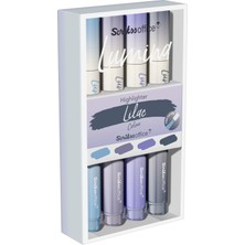 Hakay Scrikss Lumina Fosforlu Kalem Lilac, 4'lü Set, Lilac