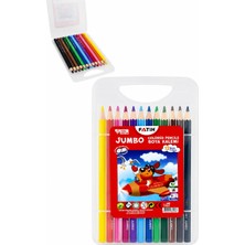 Hakay Fatih Kuru Boya Jumbo 12 Renk Çantalı Set