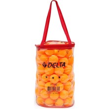 Hakay Delta 100 Adet Masa Tenisi Topu (Pinpon Topu) - Fermuarlı Çantalı,turuncu