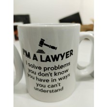 Hakay I'm A Lawyer Kupa - Avukat Komik Seramik Bardak Hukuk Hediyesi 325ML