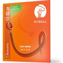 Hakay Pitbull Gold Akustik Gitar Teli Gag El 11-52 Extra Light