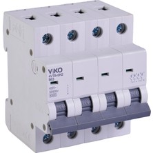 Die Grup Viko 4VTB-4B63 Otomatik Sigorta 4,5ka B Tipi 4 Kutup 63A