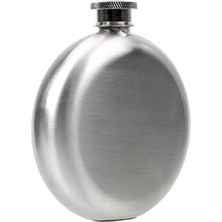 Hakay Çelik Mat Gri 5 Oz 150 ml Yuvarlak Içki Matarası PY81-5