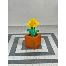 Belirtilmemiş Minecraft Saksılı Çiçek Dekor 3 Adet