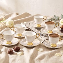 Hakay Aryıldız Lümen 12 Parça 6 Kişilik Kahve Fincan Takımı 90 ml