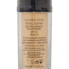 Hakay Golden Rose Total Cover 2 In 1 Foundation & Concealer Fondöten ve Kapatıcı No: 023