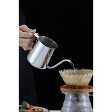 Hakay Çelik Ölçekli 350 ml 7 Cup Kahve Demleme Ibriği Espresso Sıcak Su Ibriği MT116