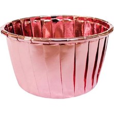Hakay Benim Marifetlerim - Rose Gold Metalize Muffin Kek Kapsülü 25 Adet