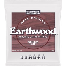 Hakay Ernie Ball Medium Light Earthwood Bell Bronz Gitar Telleri Western Gitar 12-54