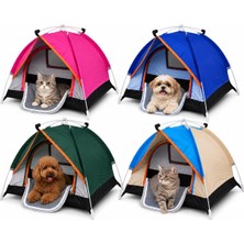 Hakay Madpet Katlanabilir Kedi Çadırı - 72 x 50 x 50 cm Taşınabilir Evcil Hayvan Evi - File Pencereli Pop Up Oyun Alanı - Iç Mekan Bahçe Balkon Kamp Seyahat Kullanımı - Stok Durumuna Göre Renk Gönderilir