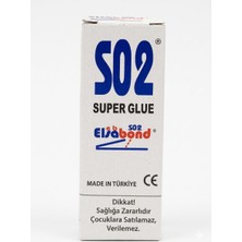 Aesco Elsabond S02 Süper Hızlı Yapıştırıcı 20 gr - Güçlü Siyanoakrilat Japon Yapıştırıcısı - Çok Amaçlı Anında Sabitleme