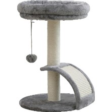 Hakay Tommy Teraslı Köprülü Kedi Tırmalama Gri 36X36X52