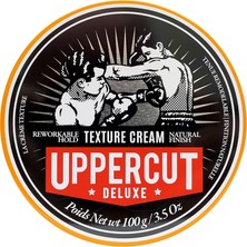 Hakay Uppercut Deluxe Texture Cream, Erkekler Için Saç Şekillendirme Ürünü, Şekillendirilebilir Tutuş ve Doğal Kaplama, Erkekler Için Saç Şekillendirme Kremi, Uzun ve Kısa Saç Modelleri Için Uygun, 100 G