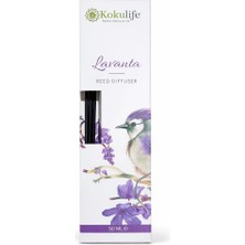 Hakay Lavanta Kokulu Reed Diffuser Oda Kokusu 50 Ml, Uzun Süre Kalıcı Ortam Kokulandırıcı, Çubuklu Oda Parfümü, Ev Ofis Banyo Dekoratif Koku Çözümü