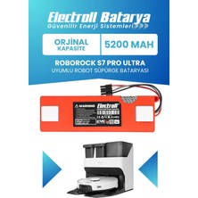 Electroll Roborock S7 Pro Ultra (Orijinal Kapasite) 5200MAH 14.4V Robot Süpürge Bataryası