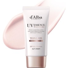 Hakay D'alba Piedmont | Italyan Beyaz Trüf Waterfull Tone-Up Sunscreen, Saf ve Vegan Hibrit Pembe Renkli Nemlendirici Krem, Parlak ve Açıcı Güneş Koruması