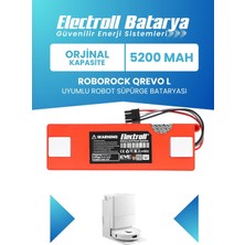 Electroll Roborock Qrevo L Uyumlu Batarya 5200MAH Robot Süpürge Bataryası (Qrevo L)
