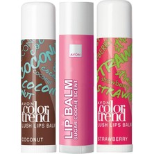 Hakay Avon Hindistan Cevizi Çilek ve Kurabiye Kokulu Nemlendiricili Dudak Balm Paketi
