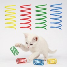Hakay Kedi Yay Oyuncak 8'li Set, Spiral Yay Kedi Oyuncağı, Kedi Oyuncağı Yay, Yavru ve Yetişkin Kediler Için Eğlence Oyuncağı