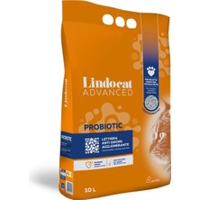 Hakay Lindocat Advanced Probiotic Kötü Bakterileri Önleyici Topaklanan Kedi Kumu 10L