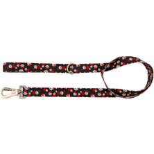 Hakay Pawlook Design Köpek Gezdirme Kayışı – Geri Dönüştürülmüş, Kadifemsi Dokulu, Çift Kilitli Karabina Kanca, 360° Dönüşlü, Dayanıklı & Şık Tasarımı,kırmızı Pati,large