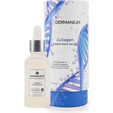 Hakay Dermanium Collagen Yüz ve Boyun Serumu - %3 Hidrolize Kolajen, Hyaluronik Asit ve Zeytin Yaprağı, Sıkı ve Dolgun Cilt Bakımı, Konsantre Yüz, Boyun ve Dekolte Bakım Serumu, 30 ml / 1 Fl Oz