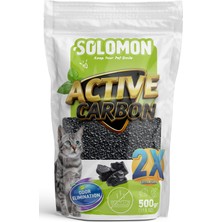 Hakay Solomon Active Carbon 500 gr Koku Giderici - Kedi Kumu Koku Giderici Kokusuz Kedi Tuvaleti Doğal Kum Kokusu Önleyici Aktif Karbon