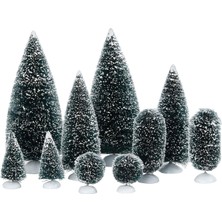Hakay Department 56 Köyler Için Aksesuarlar Çanta-O-Frosted Topiaries Ağacı