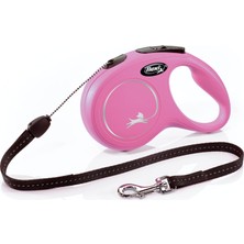 Hakay Flexı® Yeni Klasik Geri Çekilebilir Köpek Tasma (Kordon), Ergonomik, Dayanıklı ve Dolaşmayan Evcil Hayvan Yürüyüş Tasma 26 Lbs'ye Kadar Köpekler Için, 16 Ft, Küçük, Pembe