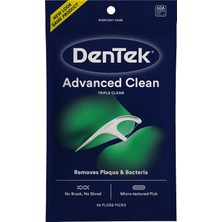 Hakay Dentek Üçlü Temiz Gelişmiş Temiz Diş Ipi, Kırılma Yok & Parçalama Ipi Yok, 90 Sayı, Beyaz