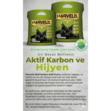 Hakay Harveld Aktif Karbonlu Kedi Kumu 10L - Topaklanan Tozsuz Ince Bentonit, Koku Hapseden Aktif Karbon Granüllü, Kokusuz Kedi Tuvalet Kumu