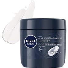 Hakay Nıvea Men Erkek El ve Vücut Bakım Kremi Deep Dimension 400ML,YOĞUN Nemlendirici,ferah Koku,yenileyici Bakım