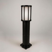 Hakay Kule Kafesli Set Üstü Bahçe Duvar Armatürü 60 cm Suya Dayanıklı Modern Dış Mekan Aydınlatma Aplik