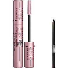 Hakay Maybelline New York Lash Senseational Sky High Maskara & Maybelline Tattoo Mini Jel Göz Kalemi Hediyeli