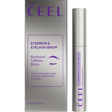 Hakay The Ceel Kaş ve Kirpik Bakım Serumu 6 ml - Peptit Kompleks, Arginine, Hint Yağı ve Biotin Içeren Besleyici ve Nemlendirici Kaş Kirpik Bakımı, Daha Dolgun ve Bakımlı Görünüm