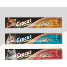 Hakay Crocus Kediler Için Krema 3 Farklı Aromalı 3 X15GR