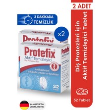 Hakay Protefix Diş Protezleri Için Temizleyici Tablet, 32 Tablet, 2 Adet