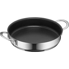Esranın Dünyası Wmf Mini 18 cm Sığ Tencere, Yapışmaz Kaplamalı, Cromargan® Yüksek Kaliteli Parlak Paslanmaz Çelik, Indüksiyon Uyumlu, Üst Üste Saklanabilir, Küçük Porsiyonlar Için