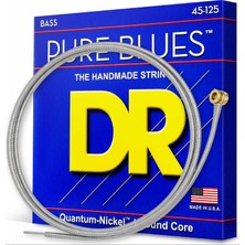 Hakay Dr Strings PB545 45-125 Orta Boy Set El Yapımı Saf Mavi Kaplamalı 5 Telli Bas Telleri Pb5-45