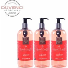 Hakay Eyüp Sabri Tuncer Düvenci Toptan Amber Sıvı Sabun Seti 500 ml 3' Lü Paket