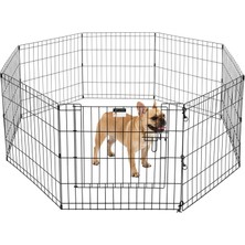 Hakay Pet Trex Köpekler Için 60 cm Egzersiz Oyun Parkı Sekiz 60 cm x 60 cm Kapılı Yüksek Paneller